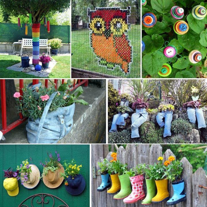 Décoration de jardin en objets de récup' : des idées originales à découvrir